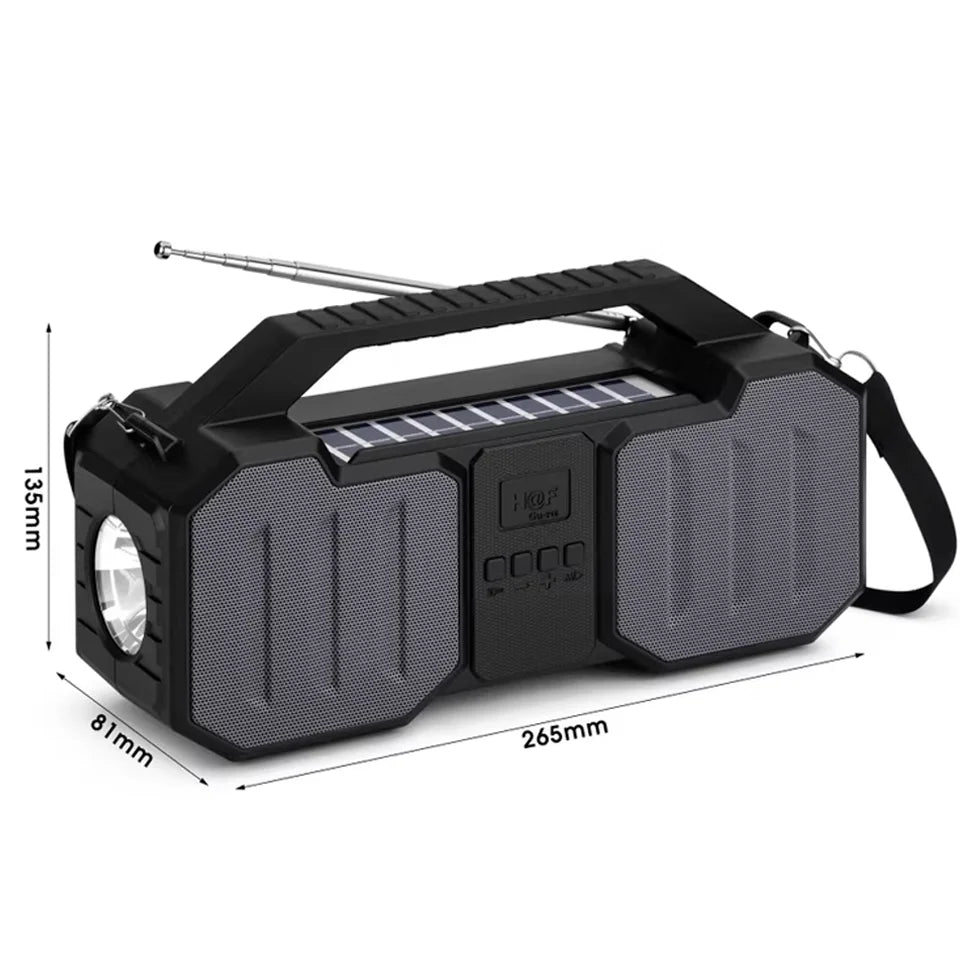 Solar Bluetooth Speaker Radio