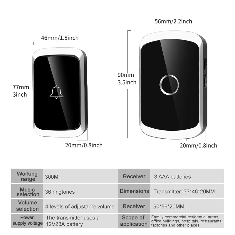 Smart Wireless Doorbell Chime Kit