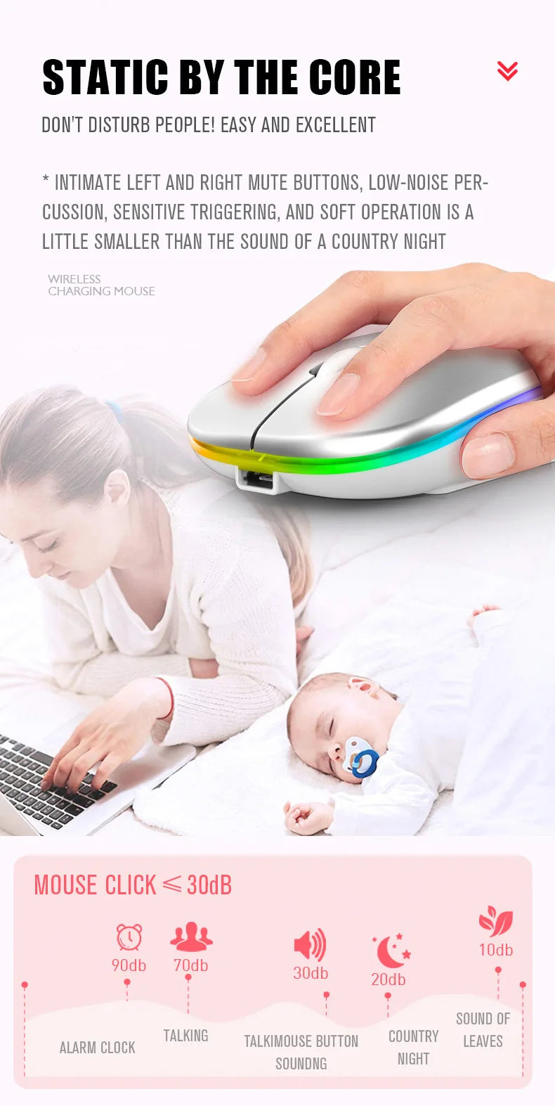Rechargeable RGB Wireless Mouse