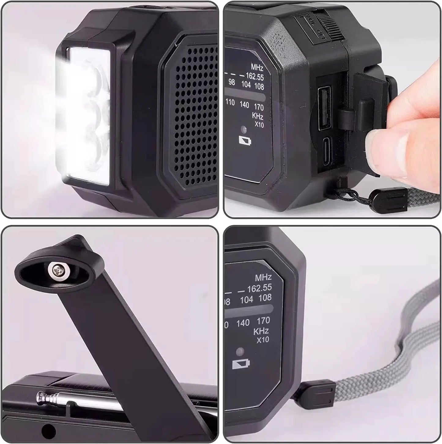 Emergency Solar Crank Radio