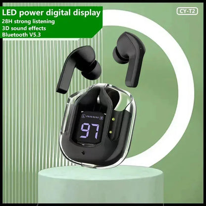 Wireless Bluetooth Earphones Clear Case
