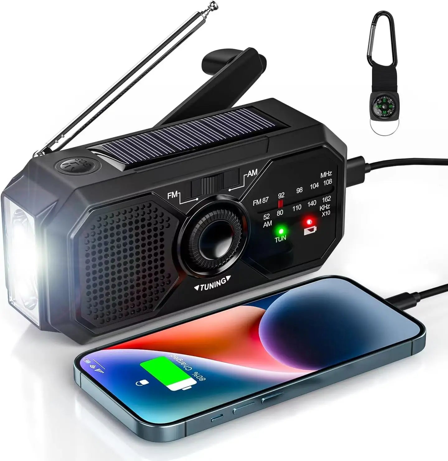 Emergency Solar Crank Radio