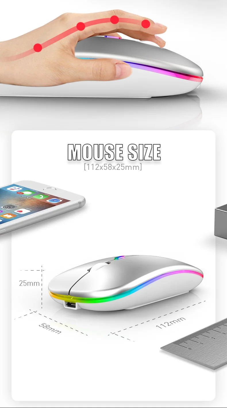 Rechargeable RGB Wireless Mouse