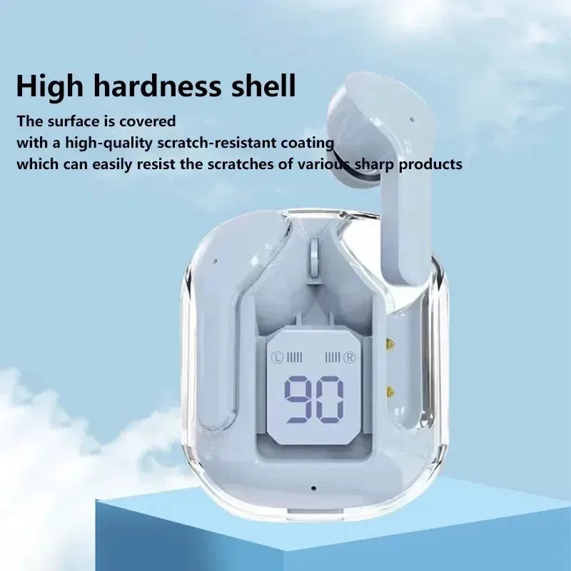 Wireless Bluetooth Earphones Clear Case