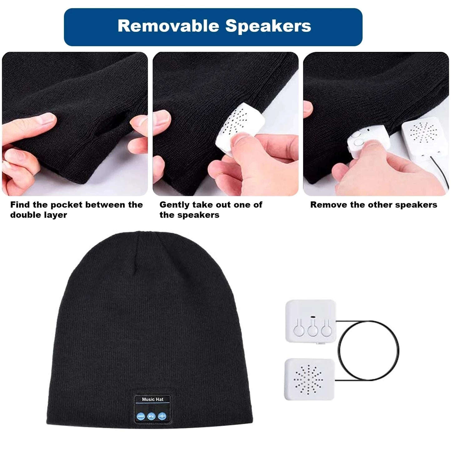 Bluetooth Beanie Hat Headphones