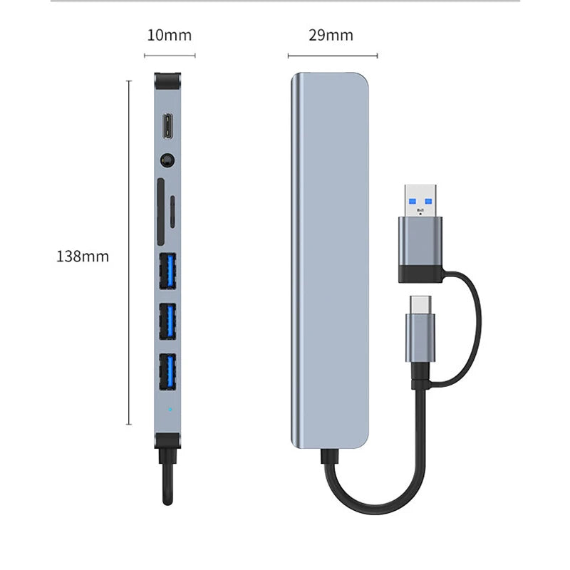 8-in-1 USB-C Hub Adapter