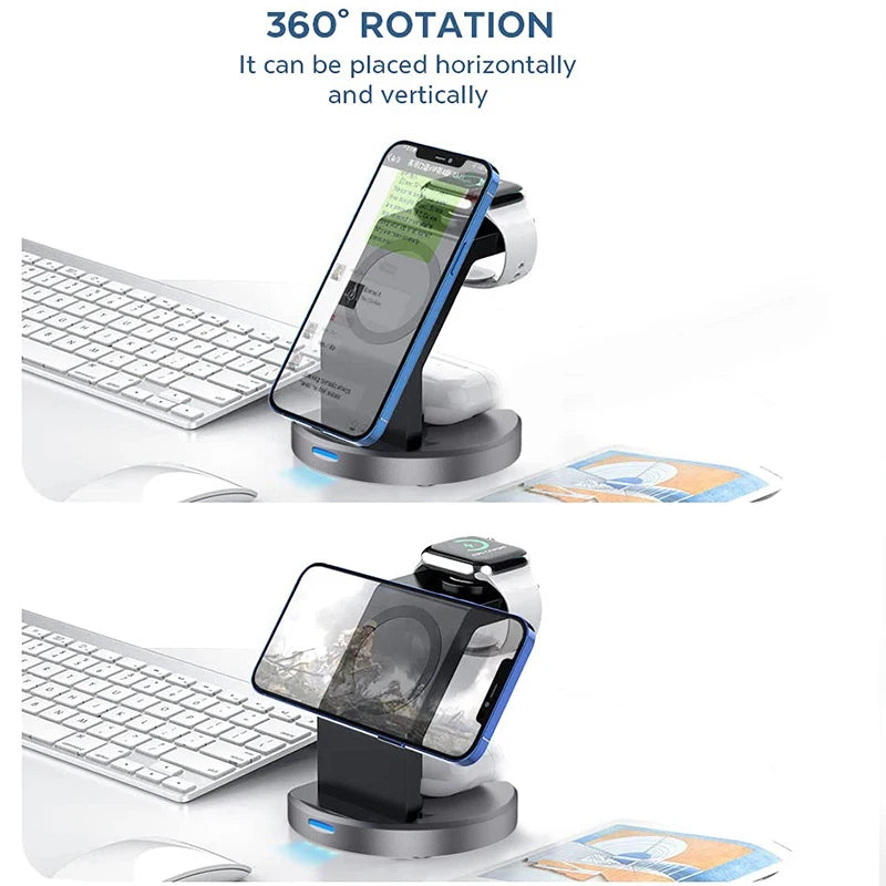 3-in-1 Magnetic Wireless Charger