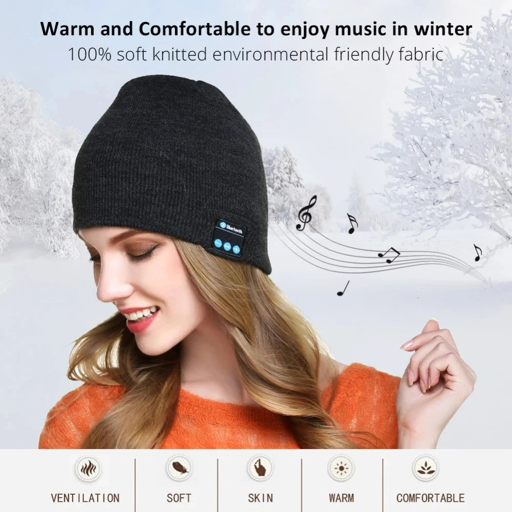 Bluetooth Beanie Hat Headphones