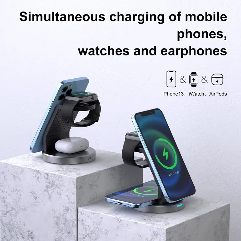 3-in-1 Magnetic Wireless Charger