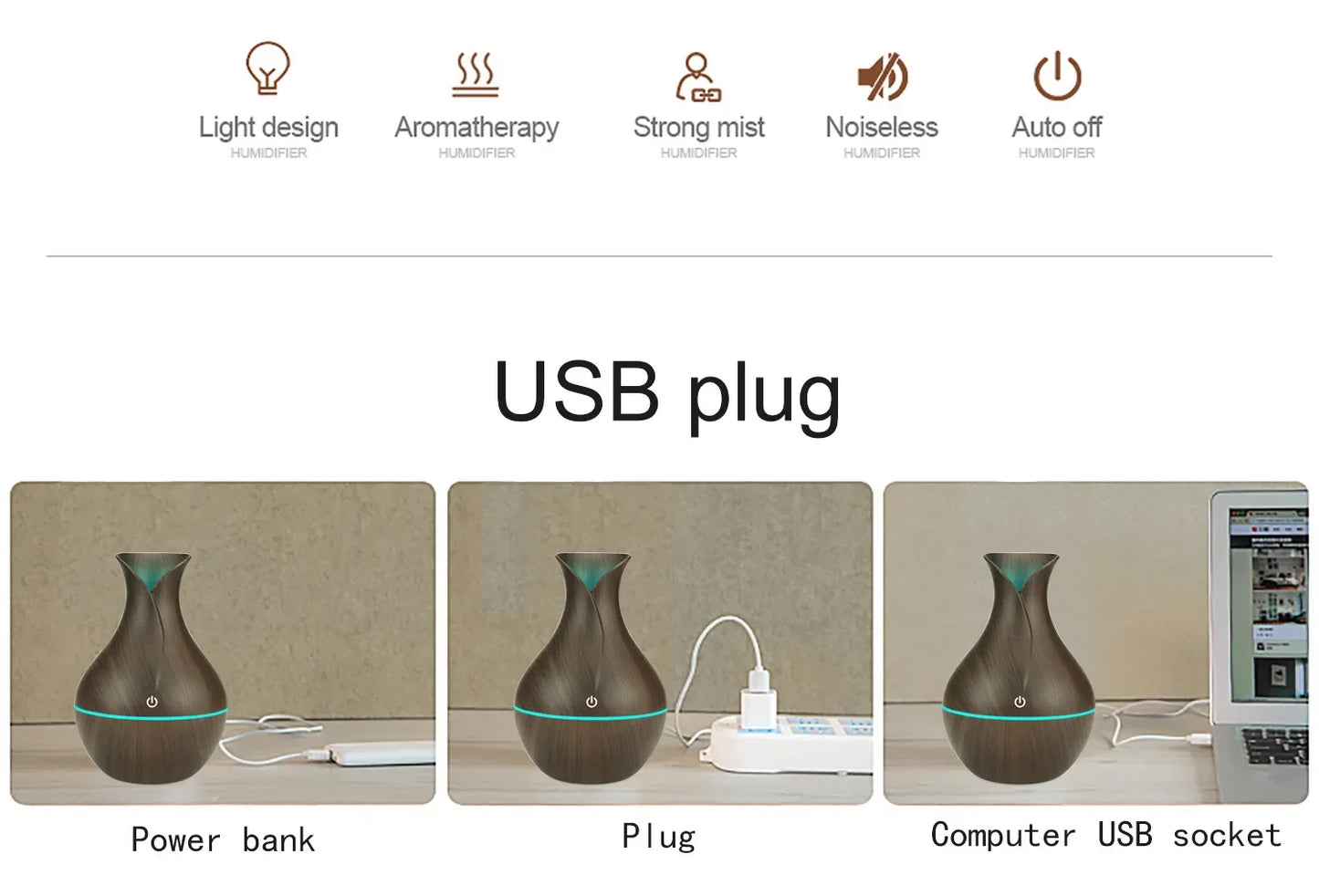 Portable USB Mist Humidifier