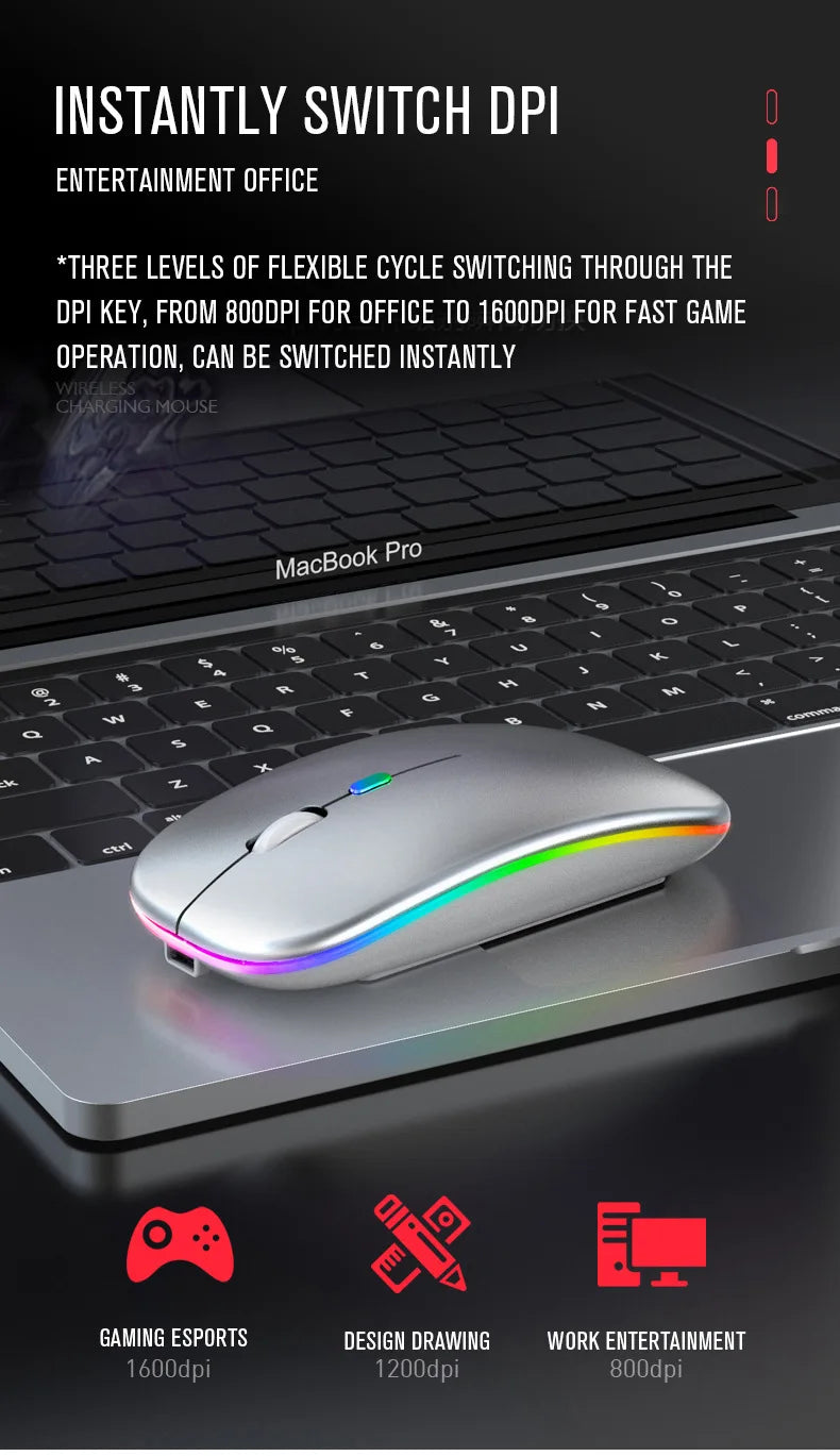 Rechargeable RGB Wireless Mouse