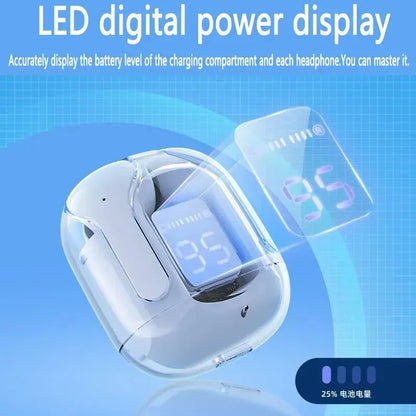 Wireless Bluetooth Earphones Clear Case