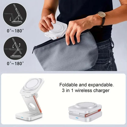 3-in-1 Magnetic Wireless Charging Station